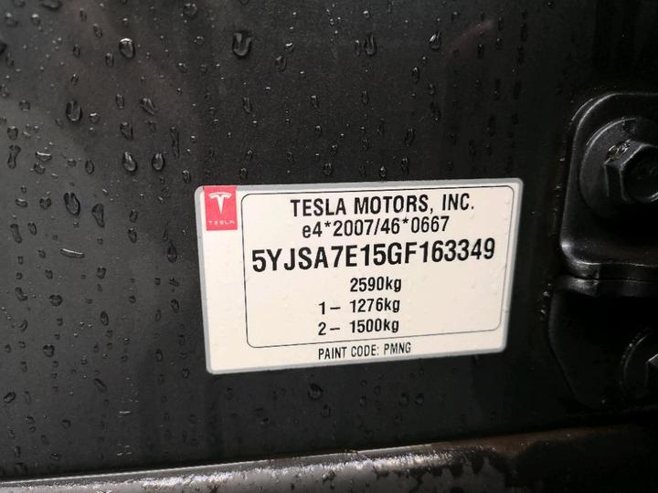 Photo 8 VIN: 5YJSA7E15GF163349 - TESLA S 