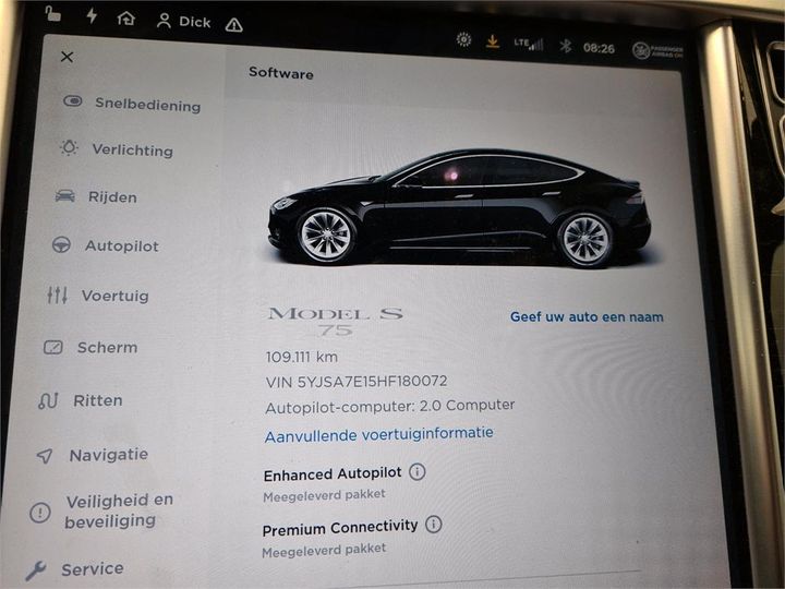 Photo 10 VIN: 5YJSA7E15HF180072 - TESLA S 