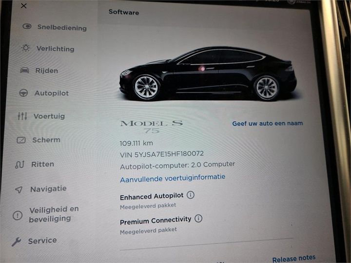 Photo 19 VIN: 5YJSA7E15HF180072 - TESLA S 