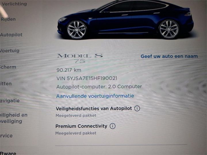 Photo 10 VIN: 5YJSA7E15HF190021 - TESLA S 