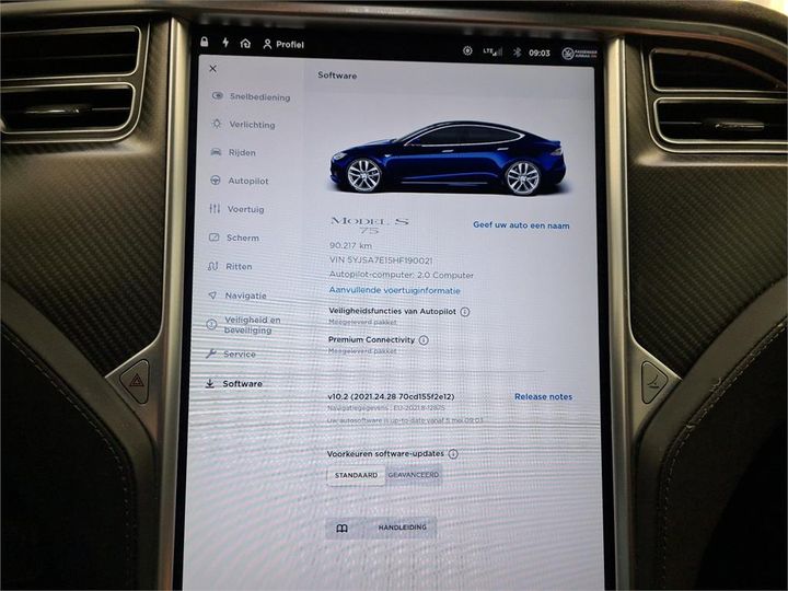 Photo 21 VIN: 5YJSA7E15HF190021 - TESLA S 