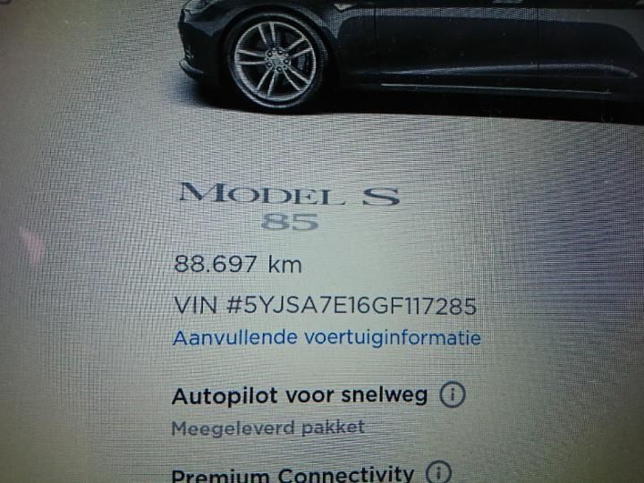 Photo 26 VIN: 5YJSA7E16GF117285 - TESLA MODEL 