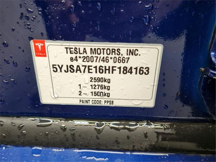 Photo 8 VIN: 5YJSA7E16HF184163 - TESLA S 