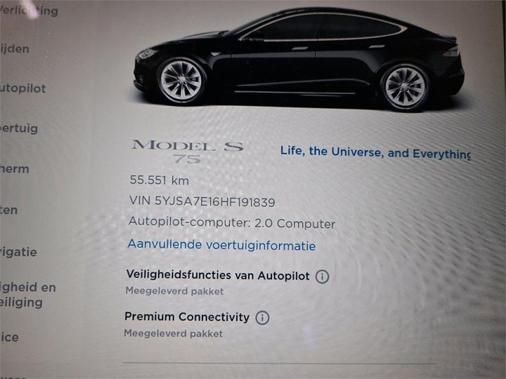 Photo 10 VIN: 5YJSA7E16HF191839 - TESLA S 