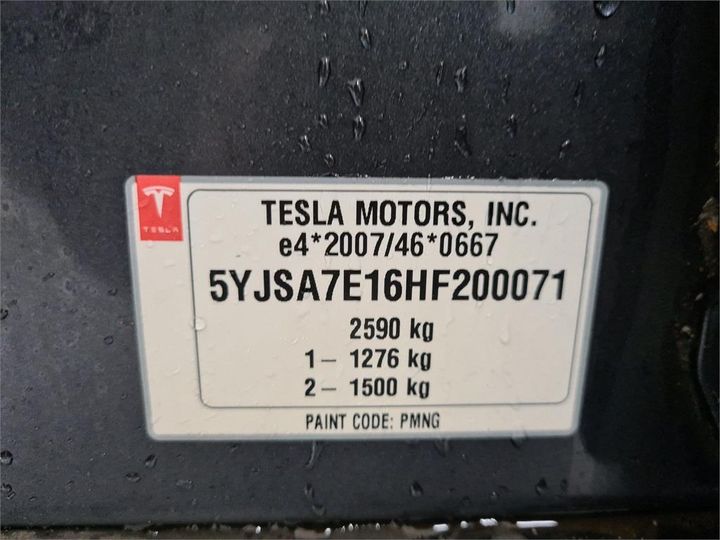 Photo 15 VIN: 5YJSA7E16HF200071 - TESLA MODEL 