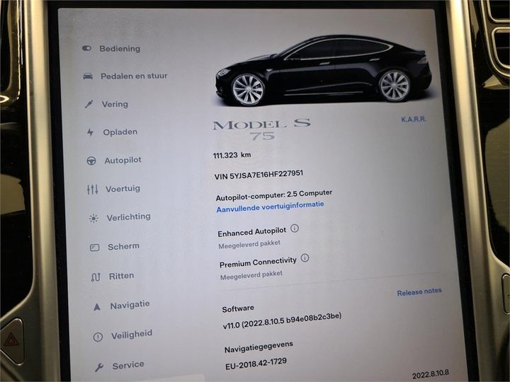 Photo 10 VIN: 5YJSA7E16HF227951 - TESLA S 