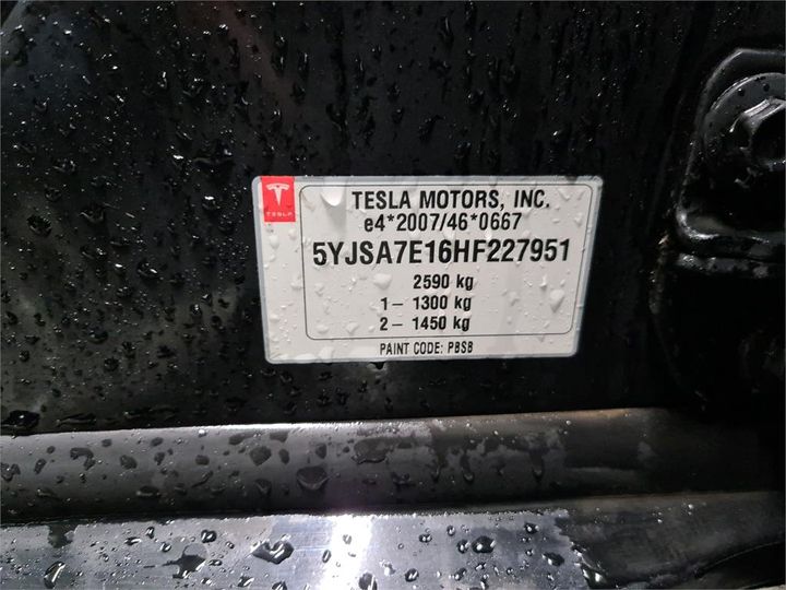 Photo 8 VIN: 5YJSA7E16HF227951 - TESLA S 