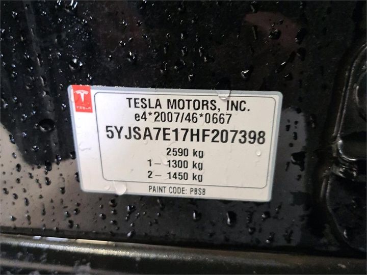 Photo 7 VIN: 5YJSA7E17HF207398 - TESLA S 