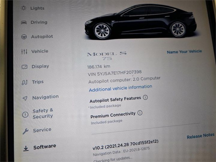 Photo 9 VIN: 5YJSA7E17HF207398 - TESLA S 