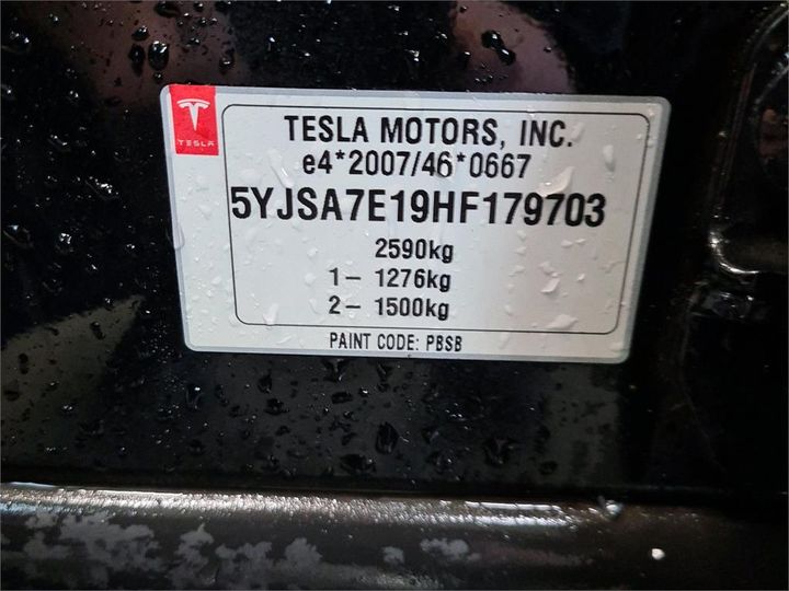 Photo 8 VIN: 5YJSA7E19HF179703 - TESLA S 