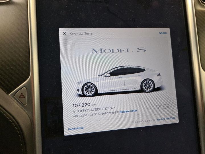 Photo 10 VIN: 5YJSA7E1XHF174073 - TESLA S 