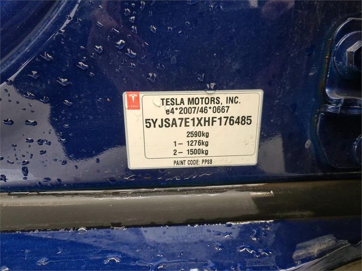 Photo 8 VIN: 5YJSA7E1XHF176485 - TESLA S 