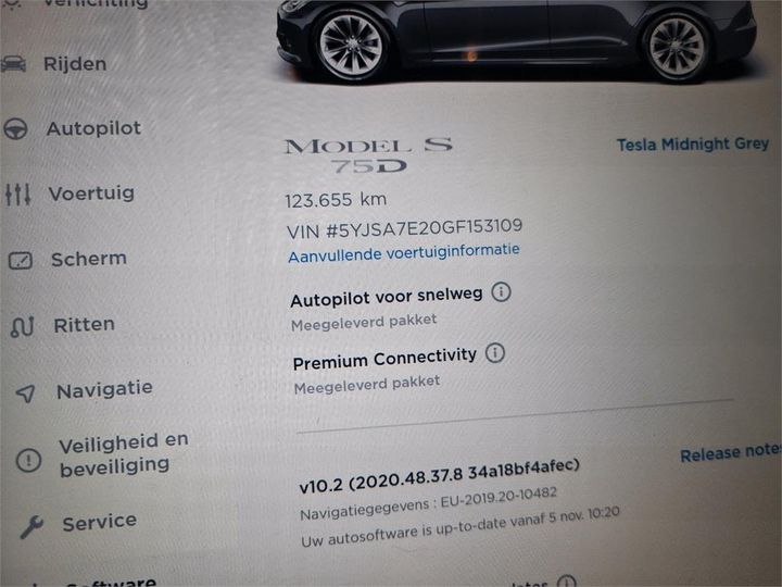 Photo 10 VIN: 5YJSA7E20GF153109 - TESLA S 