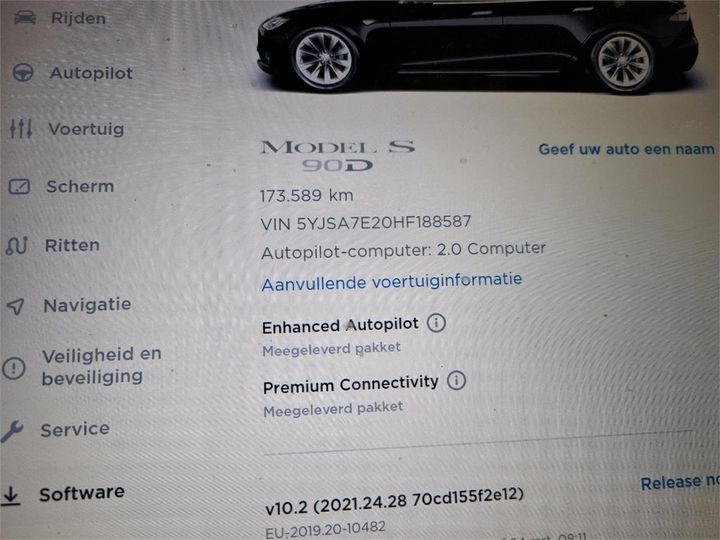 Photo 10 VIN: 5YJSA7E20HF188587 - TESLA S 