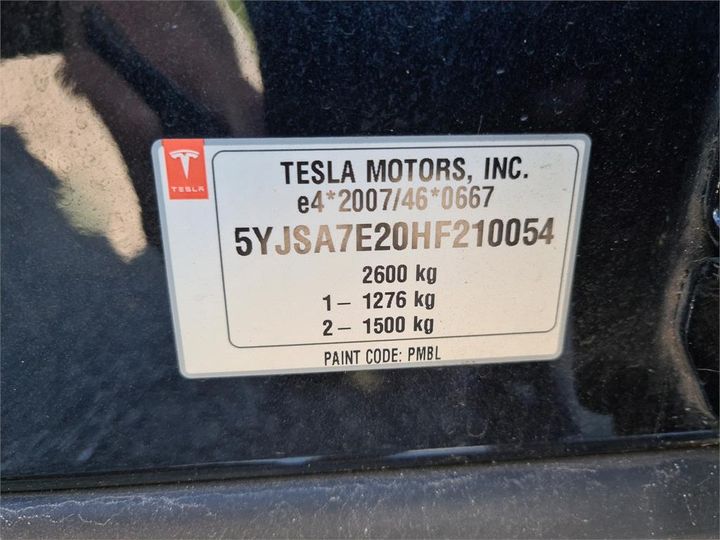 Photo 18 VIN: 5YJSA7E20HF210054 - TESLA MODEL 