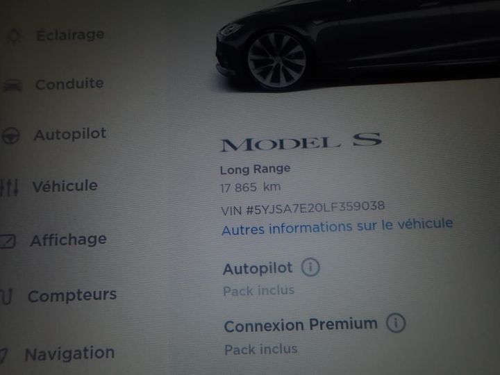 Photo 9 VIN: 5YJSA7E20LF359038 - TESLA MODEL S 