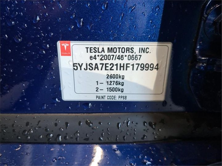 Photo 8 VIN: 5YJSA7E21HF179994 - TESLA S 