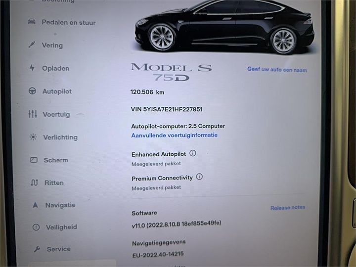 Photo 10 VIN: 5YJSA7E21HF227851 - TESLA S 