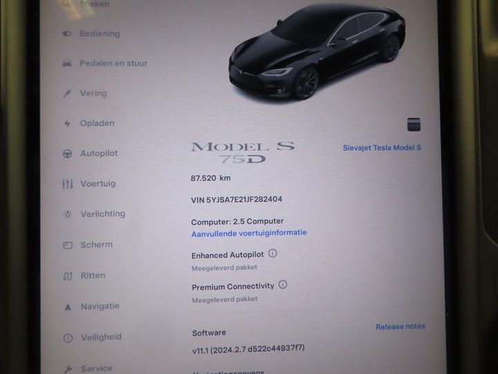 Photo 3 VIN: 5YJSA7E21JF282404 - TESLA MODEL S 