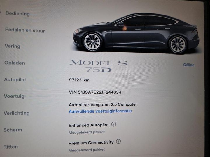 Photo 10 VIN: 5YJSA7E22JF244034 - TESLA S 