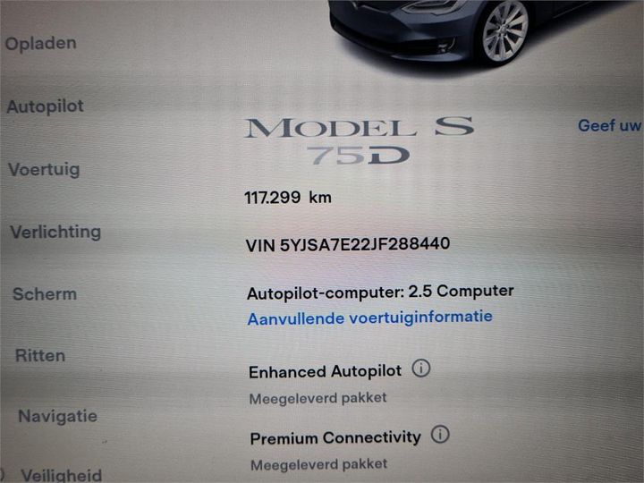 Photo 5 VIN: 5YJSA7E22JF288440 - TESLA MODEL 