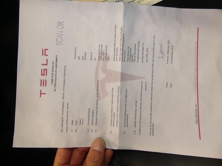 Photo 11 VIN: 5YJSA7E23GF152083 - TESLA MODEL S - 2016 