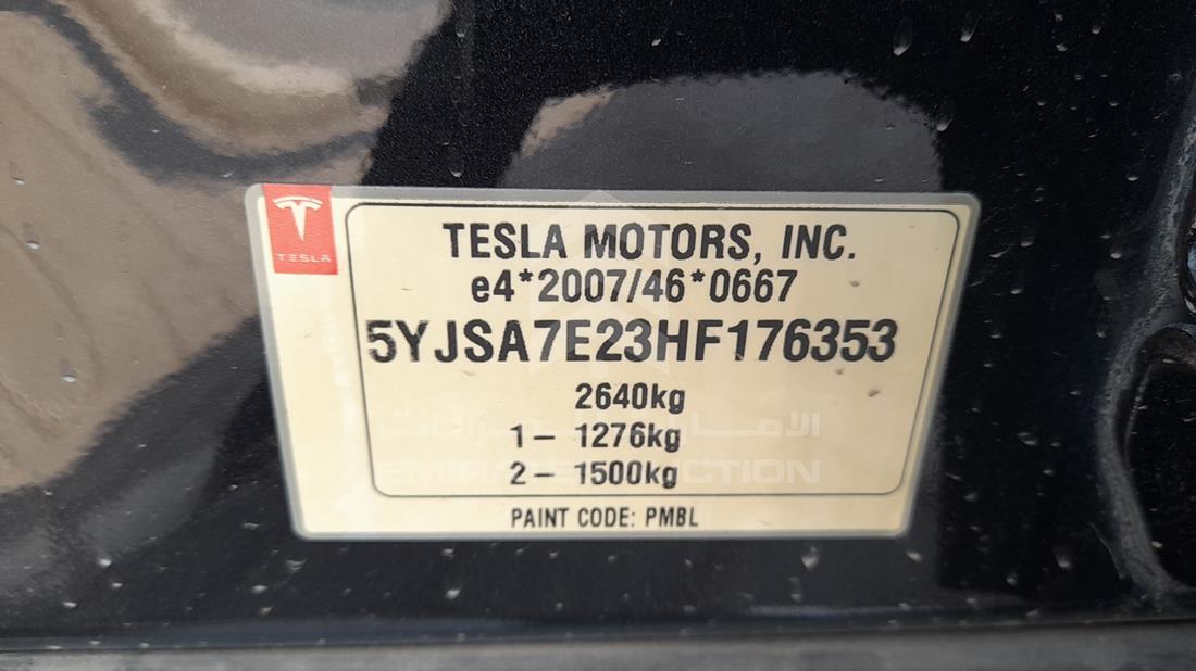 Photo 2 VIN: 5YJSA7E23HF176353 - TESLA MODEL 