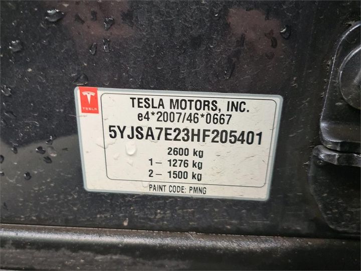 Photo 8 VIN: 5YJSA7E23HF205401 - TESLA S 