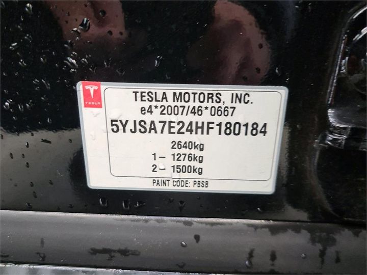 Photo 8 VIN: 5YJSA7E24HF180184 - TESLA S 