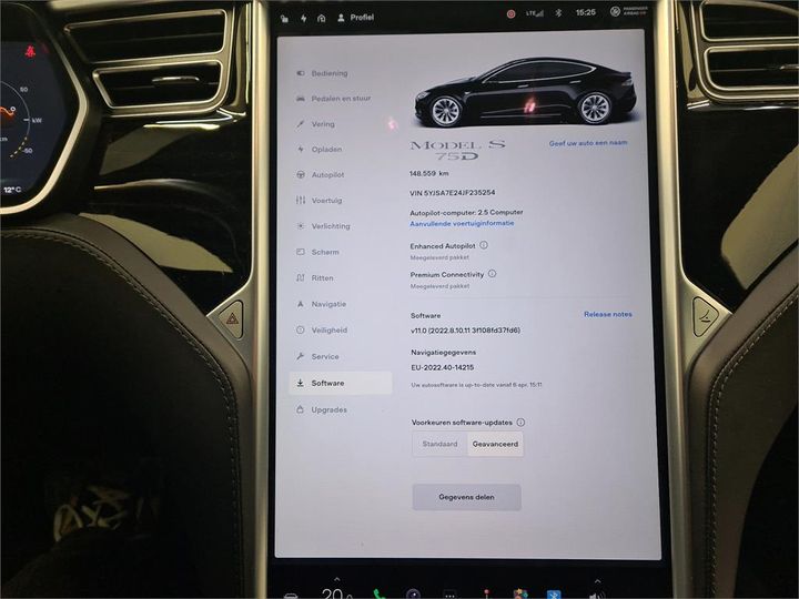 Photo 22 VIN: 5YJSA7E24JF235254 - TESLA S 