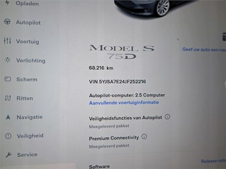 Photo 10 VIN: 5YJSA7E24JF252216 - TESLA MODEL S - 2016 