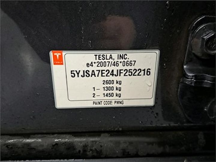 Photo 11 VIN: 5YJSA7E24JF252216 - TESLA MODEL S - 2016 