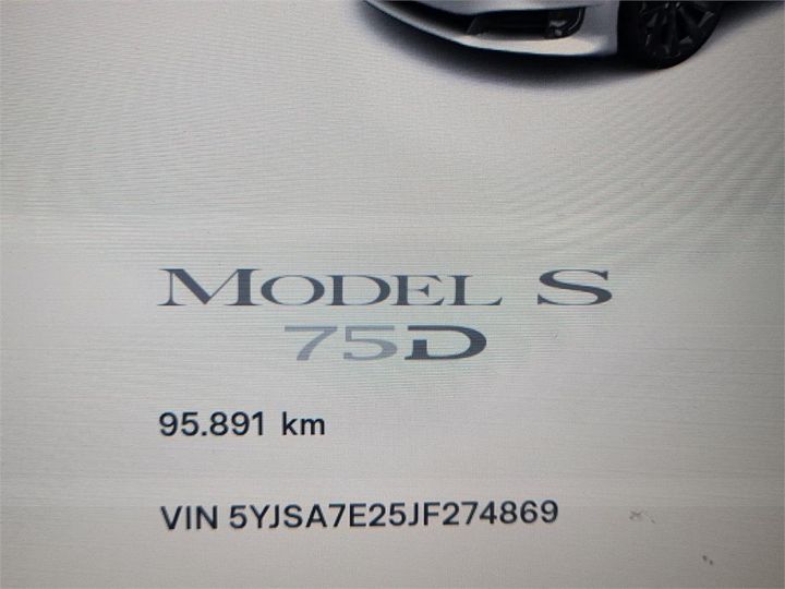 Photo 5 VIN: 5YJSA7E25JF274869 - TESLA MODEL 