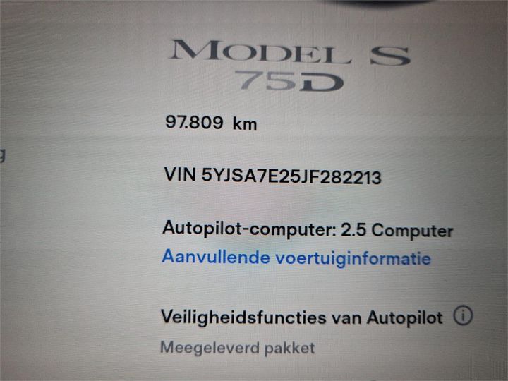 Photo 10 VIN: 5YJSA7E25JF282213 - TESLA S 