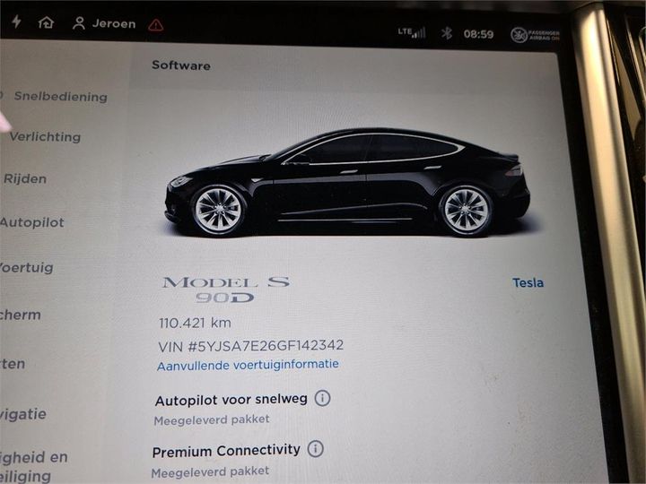 Photo 19 VIN: 5YJSA7E26GF142342 - TESLA S 