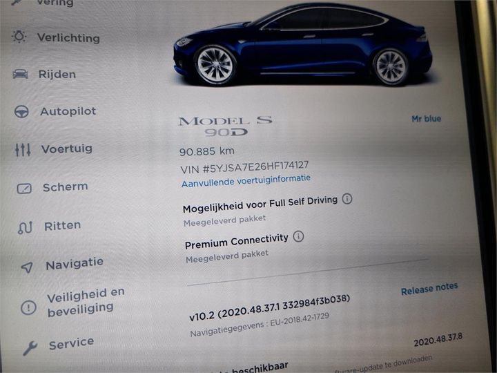 Photo 10 VIN: 5YJSA7E26HF174127 - TESLA S 