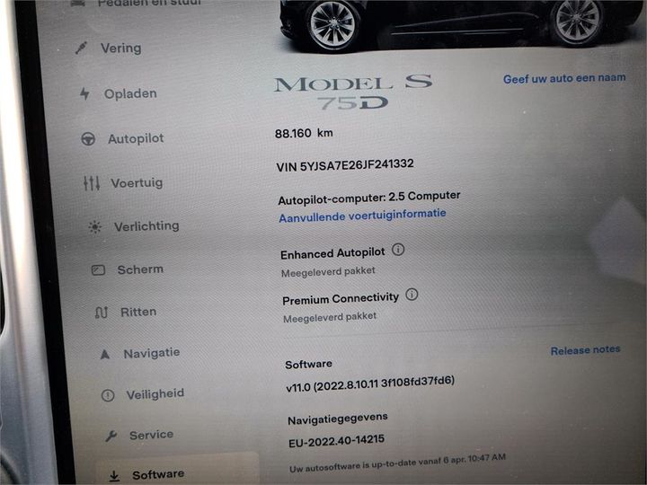 Photo 31 VIN: 5YJSA7E26JF241332 - TESLA MODEL 