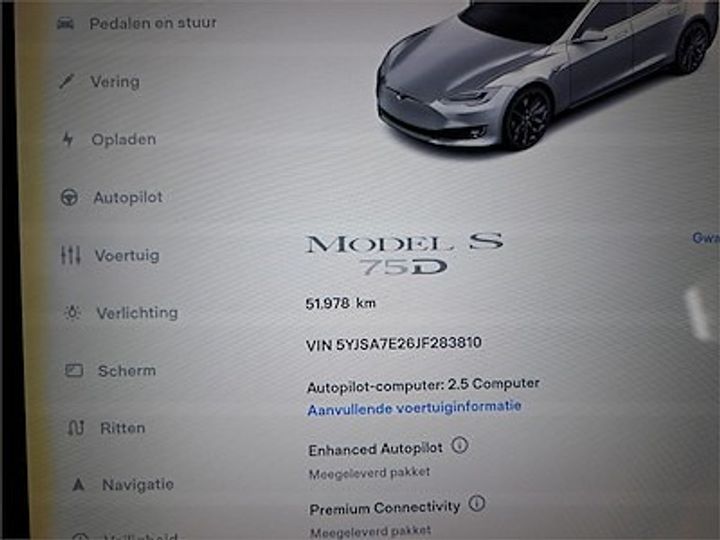 Photo 10 VIN: 5YJSA7E26JF283810 - TESLA MODEL S - 2016 