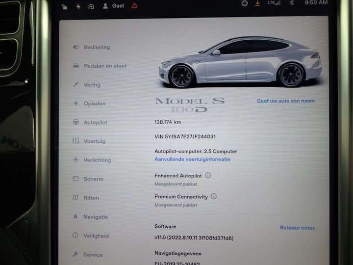 Photo 9 VIN: 5YJSA7E27JF244031 - TESLA MODEL S 