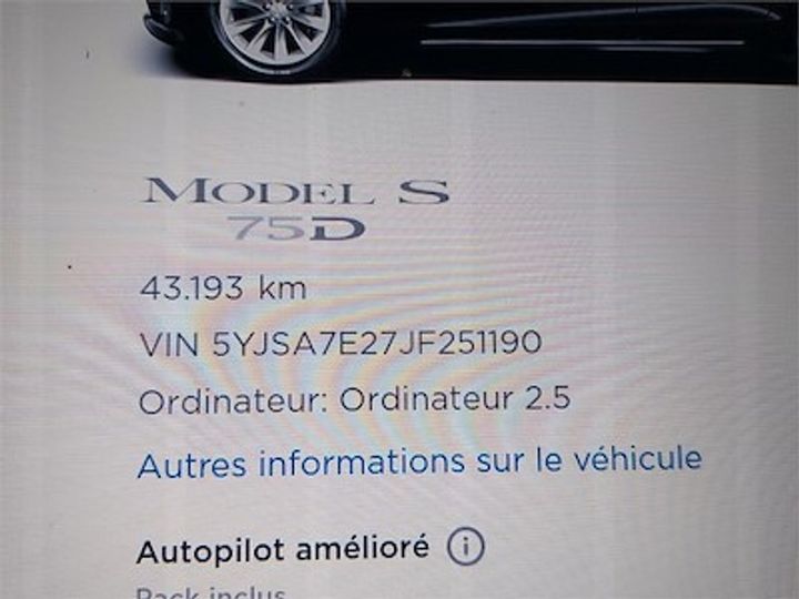 Photo 12 VIN: 5YJSA7E27JF251190 - TESLA MODEL S - 2016 