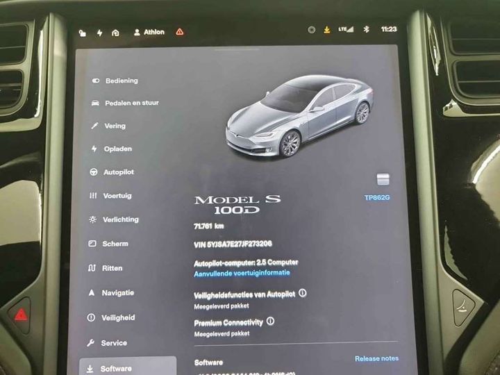 Photo 8 VIN: 5YJSA7E27JF273206 - TESLA MODEL S 