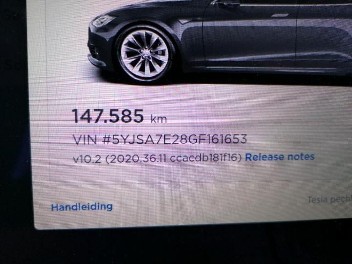 Photo 14 VIN: 5YJSA7E28GF161653 - TESLA MODEL 