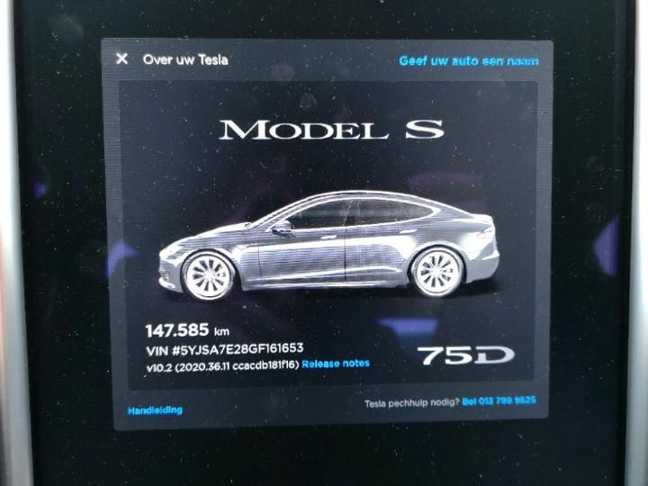 Photo 5 VIN: 5YJSA7E28GF161653 - TESLA MODEL 