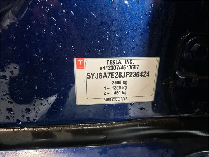 Photo 8 VIN: 5YJSA7E28JF236424 - TESLA S 