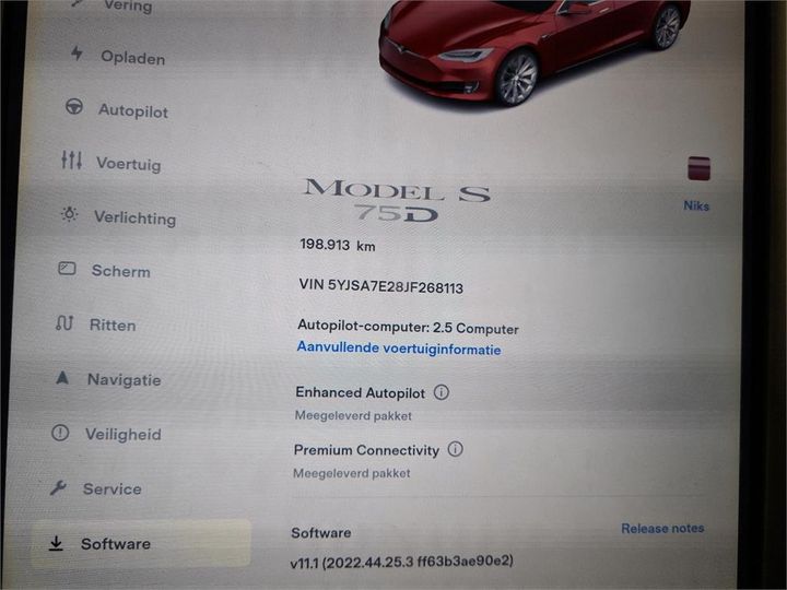 Photo 10 VIN: 5YJSA7E28JF268113 - TESLA S 