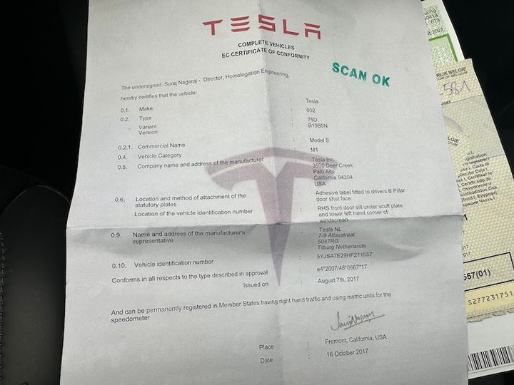 Photo 20 VIN: 5YJSA7E29HF211557 - TESLA MODEL S 