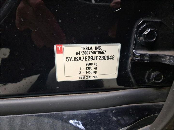 Photo 8 VIN: 5YJSA7E29JF230048 - TESLA S 