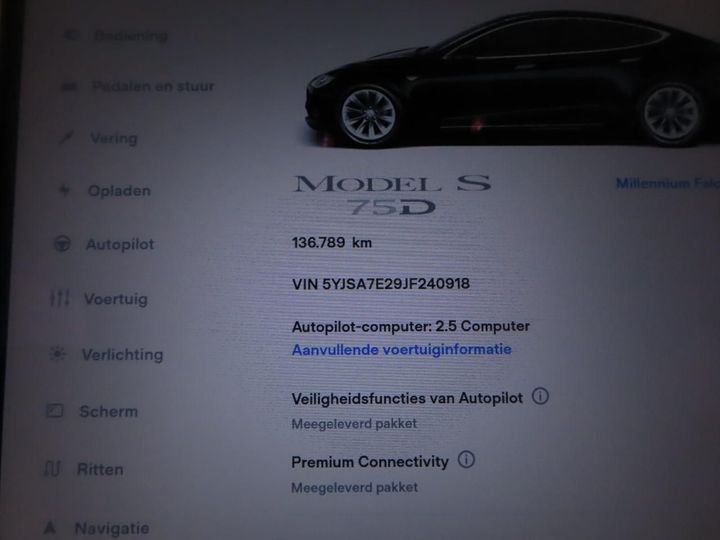 Photo 4 VIN: 5YJSA7E29JF240918 - TESLA MODEL S 