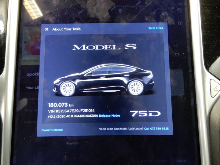 Photo 4 VIN: 5YJSA7E29JF251014 - TESLA MODEL S 