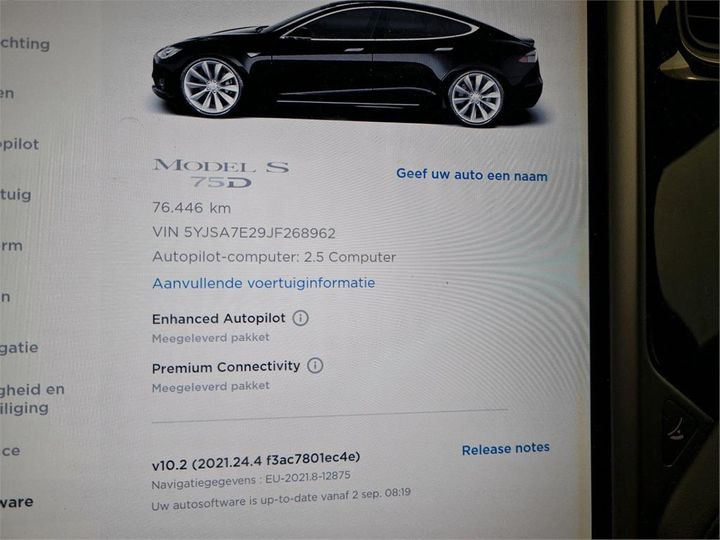 Photo 10 VIN: 5YJSA7E29JF268962 - TESLA S 